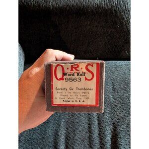 Q.R.S. Word Roll 9563 seventy six trombones "the music man" Player Piano Roll